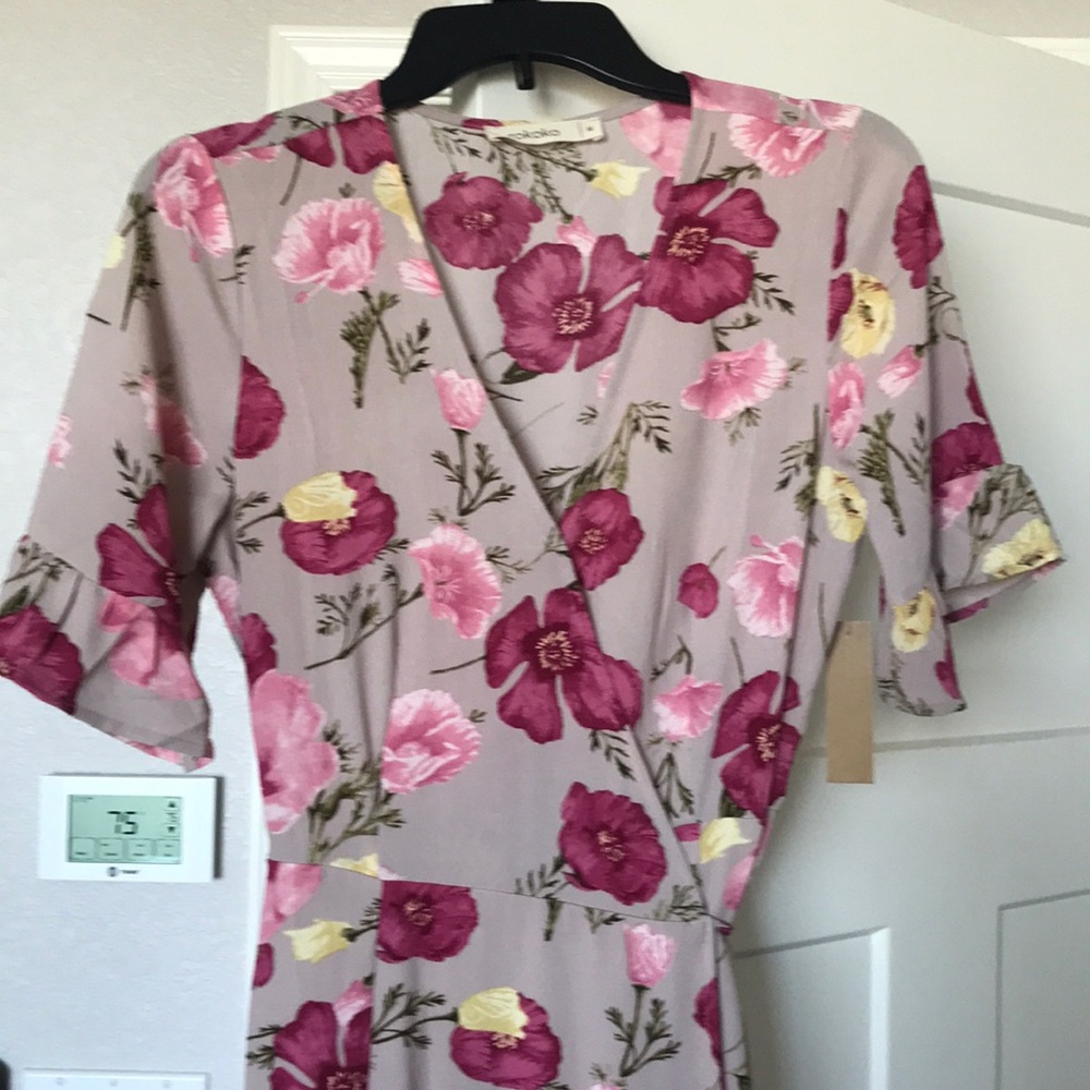 Floral maxi wrap dress - Picture 3 of 3